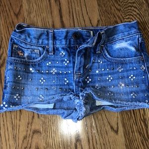 Girls Abercrombie Denim Shorts -size 8